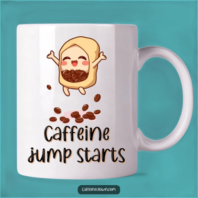 Funny Bubbly Bean Drop Mug: Joyful Coffee Lover's Delight - Perfect Gift!