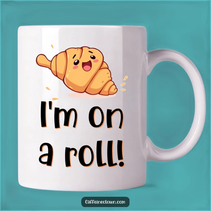 Funny Croissant Escape Mug: A Hilarious Bakery Scene, Perfect Funny Gift