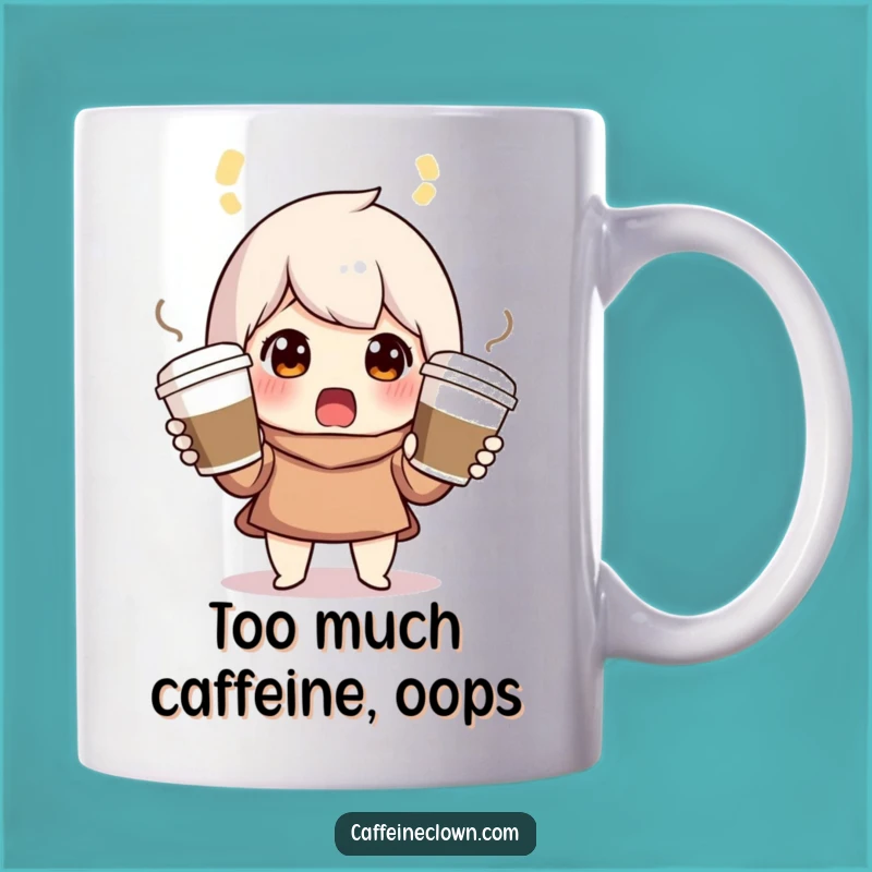 Funny Juggling Coffee Character Mug: Handle Your Day with Humor!