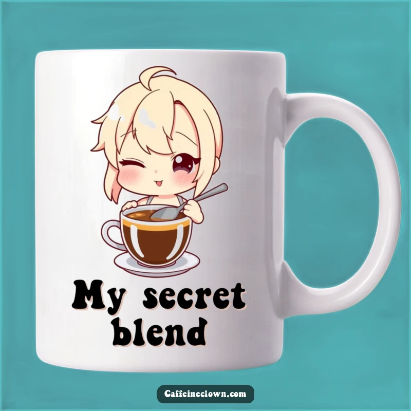 Funny Winking Coffee Mug: Secret Stirrer, Bold Brew, Perfect Funny Gift for Coffee Connoisseurs