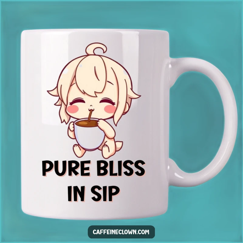 Funny Coffee Tasting Mug: Joyful Puckered Expression, Perfect Delightful Gift
