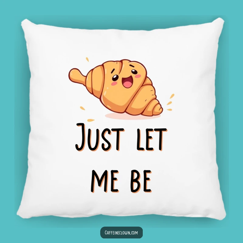 Funny Croissant Escape Pillow: Cozy Bakery Character Cushion, Ideal Funny Gift