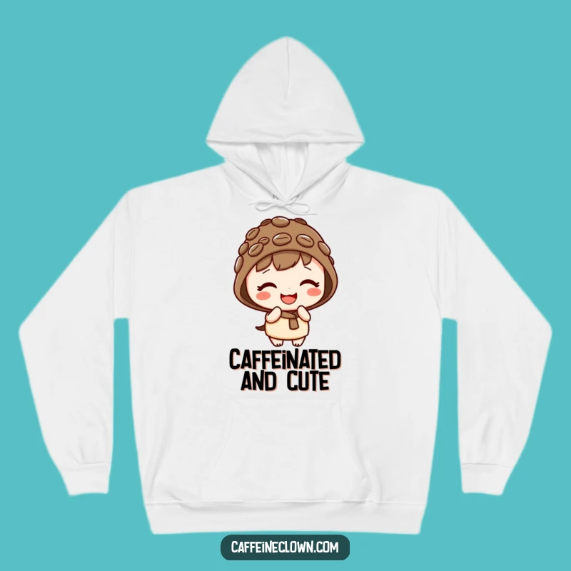 Funny Cozy Hoodie: Kawaii Character with Bean Hat, Giggles & Warmth Guaranteed