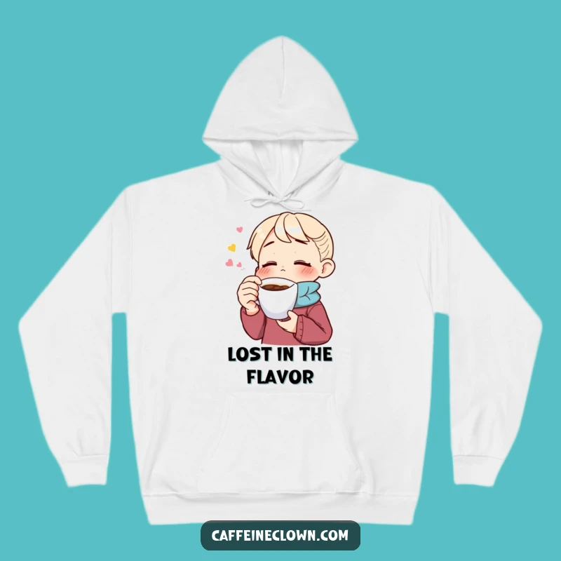Funny Savoring Coffee Hoodie: Enthusiast's Cozy Blissful Sip Gift