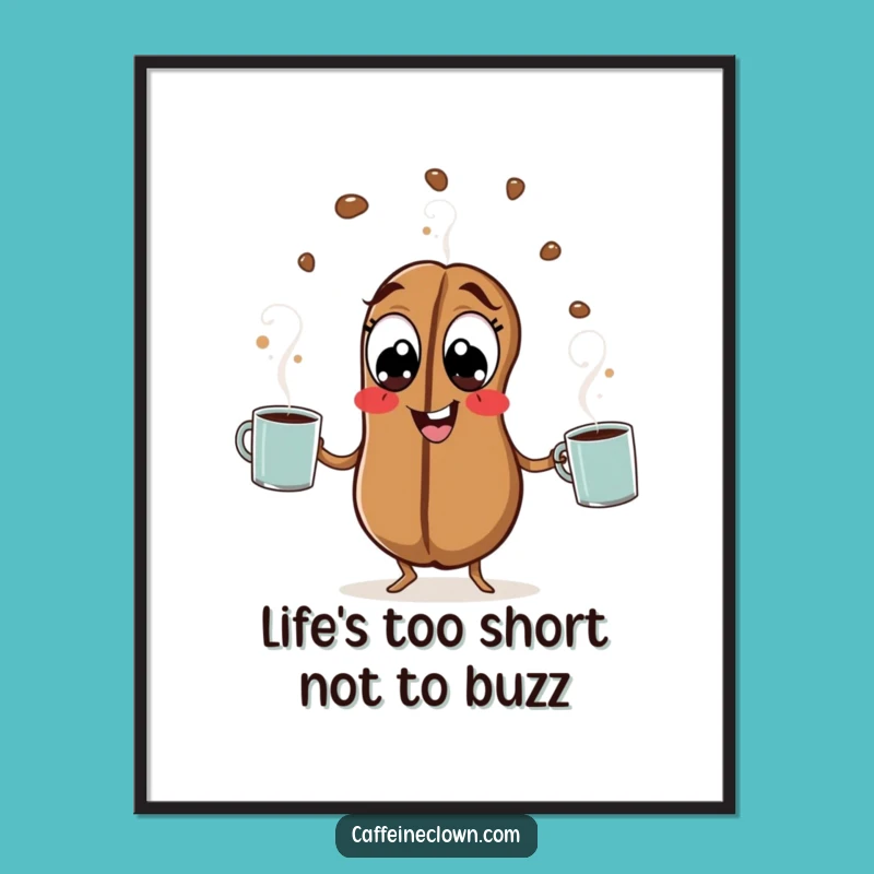 Free Printable Coffee Bean Art: Juggling Downloadable Wall Art for a Lively Space