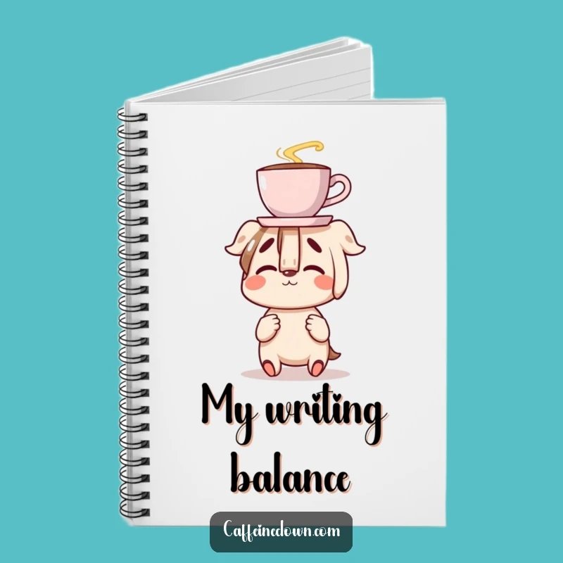 Funny Coffee Balance Notebook: Clumsy Journal, Perfect Gift for Writers
