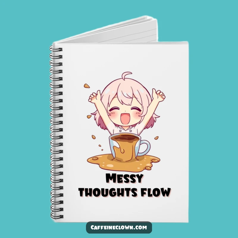 Funny Coffee Spill Notebook: Happy Chaos Journal, Perfect Gift for Writers