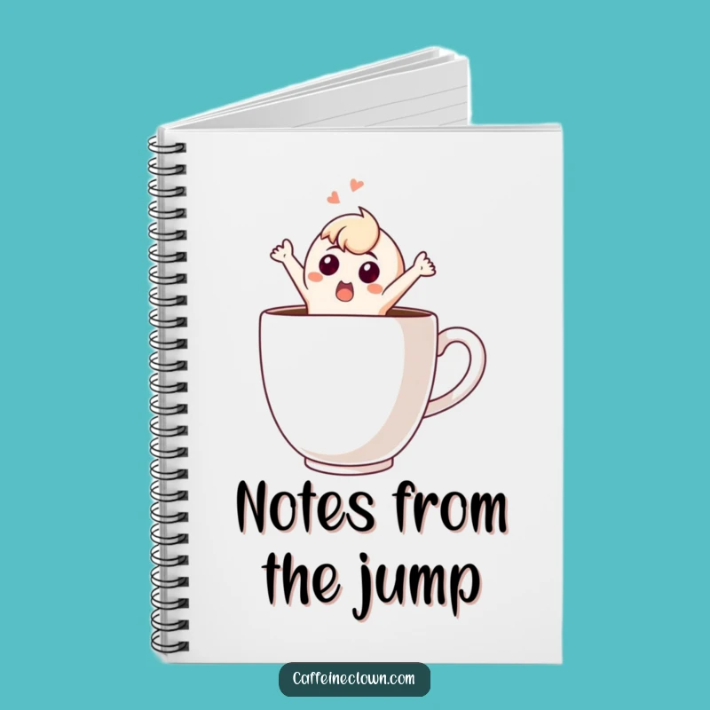 Funny Surprise Notebook: Jot Down Ideas with a Startled Coffee Character, Great Funny Gift