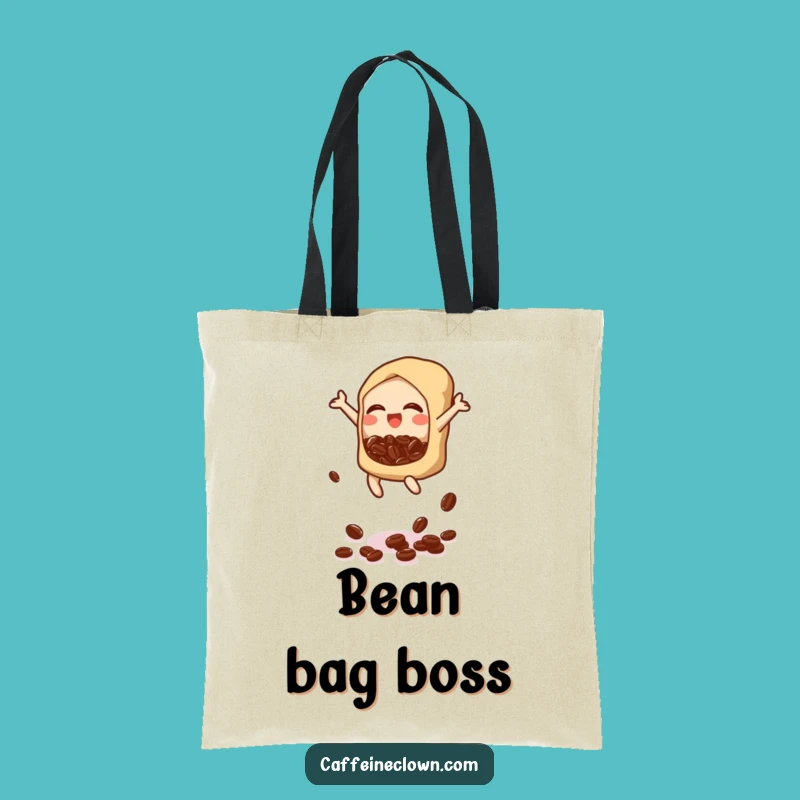 Funny Bubbly Bean Drop Tote Bag: Carry Your Joy Everywhere - Perfect Gift!