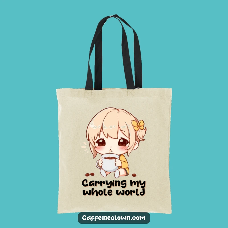 Funny Blissful Coffee Aroma Tote Bag - Chic Gift for Coffee Lovers
